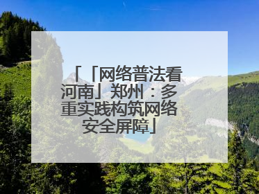 「网络普法看河南」郑州：多重实践构筑网络安全屏障