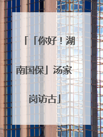 「你好！湖南国保」汤家岗访古