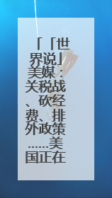 「世界说」美媒：关税战、砍经费、排外政策……美国正在扼杀自身创新能力