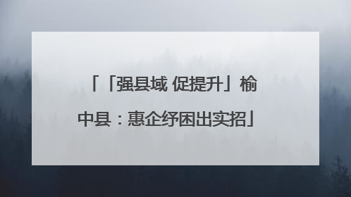 「强县域 促提升」榆中县：惠企纾困出实招