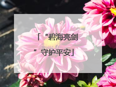 “碧海亮剑”守护平安