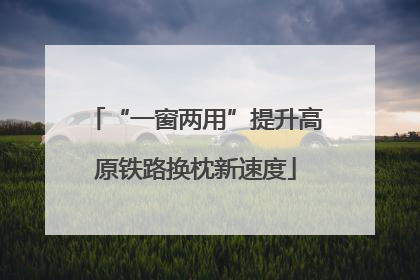 “一窗两用”提升高原铁路换枕新速度