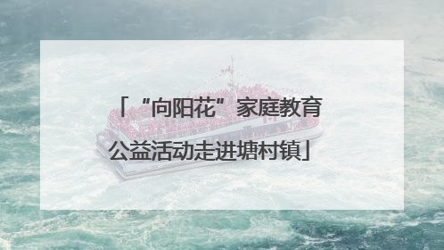 “向阳花”家庭教育公益活动走进塘村镇