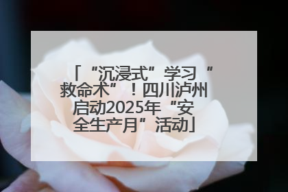 “沉浸式”学习“救命术”！四川泸州启动2025年“安全生产月”活动