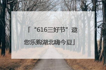 “616三好节”邀您乐购湖北嗨今夏