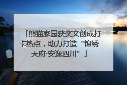 熊猫家园获奖文创成打卡热点，助力打造“锦绣天府·安逸四川”