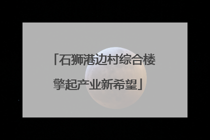 石狮港边村综合楼擎起产业新希望