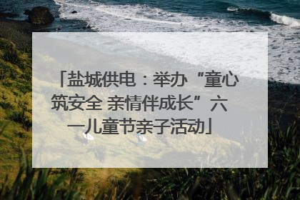 盐城供电：举办“童心筑安全 亲情伴成长”六一儿童节亲子活动