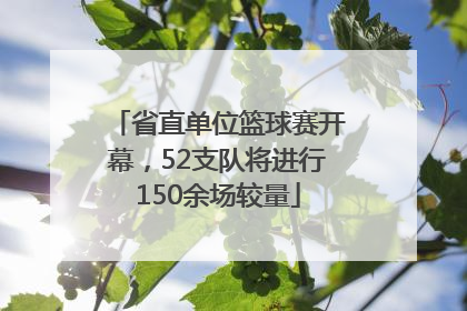 省直单位篮球赛开幕，52支队将进行150余场较量