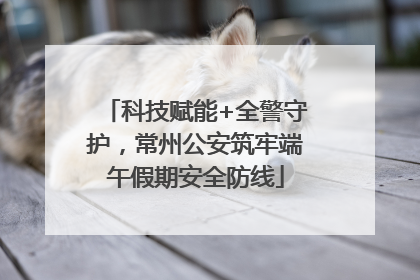科技赋能+全警守护，常州公安筑牢端午假期安全防线