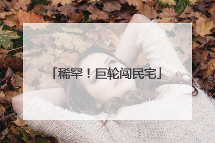 稀罕！巨轮闯民宅