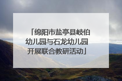 绵阳市盐亭县岐伯幼儿园与石龙幼儿园开展联合教研活动