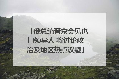 俄总统普京会见也门领导人 将讨论政治及地区热点议题