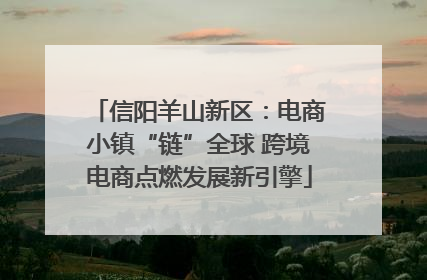 信阳羊山新区：电商小镇“链”全球 跨境电商点燃发展新引擎
