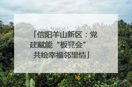 信阳羊山新区：党建赋能“板凳会” 共绘幸福邻里情