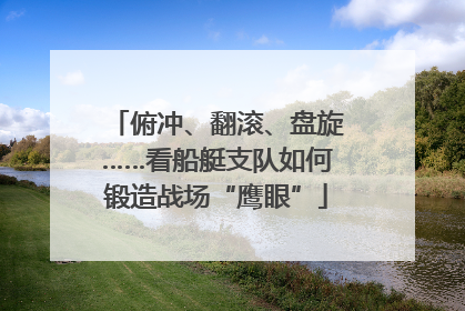 俯冲、翻滚、盘旋……看船艇支队如何锻造战场“鹰眼”