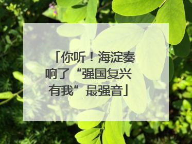 你听！海淀奏响了“强国复兴有我”最强音