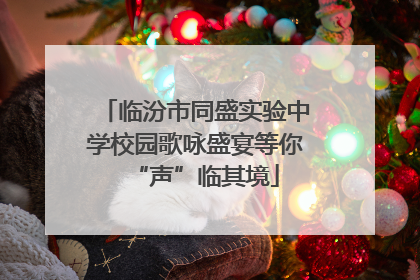 临汾市同盛实验中学校园歌咏盛宴等你“声”临其境