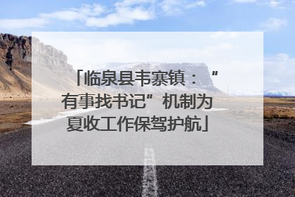 临泉县韦寨镇：“有事找书记”机制为夏收工作保驾护航