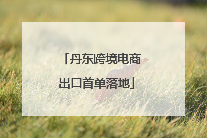 丹东跨境电商出口首单落地
