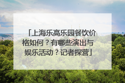 上海乐高乐园餐饮价格如何？有哪些演出与娱乐活动？记者探营