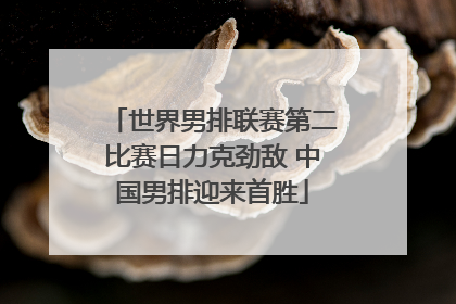 世界男排联赛第二比赛日力克劲敌 中国男排迎来首胜