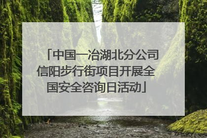 中国一冶湖北分公司信阳步行街项目开展全国安全咨询日活动