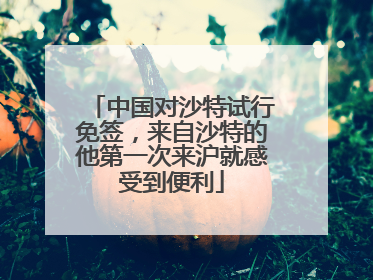 中国对沙特试行免签，来自沙特的他第一次来沪就感受到便利