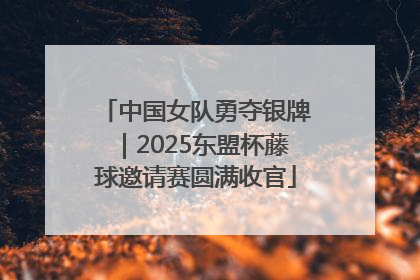 中国女队勇夺银牌｜2025东盟杯藤球邀请赛圆满收官