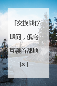 交换战俘期间，俄乌互袭首都地区