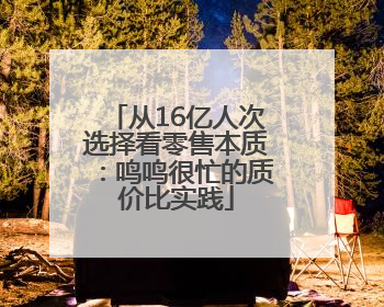 从16亿人次选择看零售本质：鸣鸣很忙的质价比实践