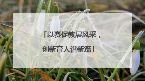 以赛促教展风采，创新育人谱新篇
