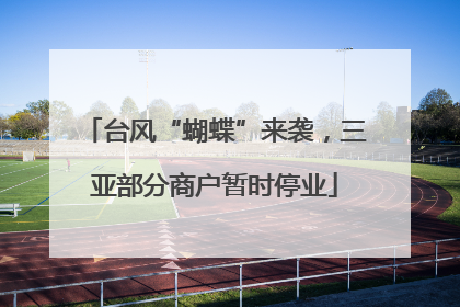 台风“蝴蝶”来袭，三亚部分商户暂时停业