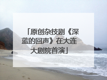 原创杂技剧《深蓝的回声》在大连大剧院首演