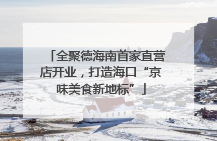 全聚德海南首家直营店开业，打造海口“京味美食新地标”
