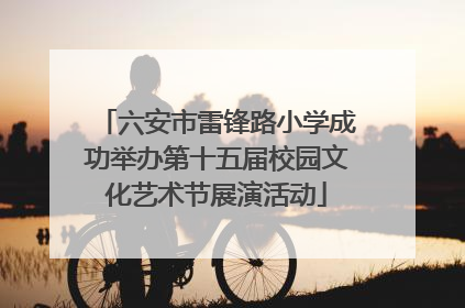 六安市雷锋路小学成功举办第十五届校园文化艺术节展演活动