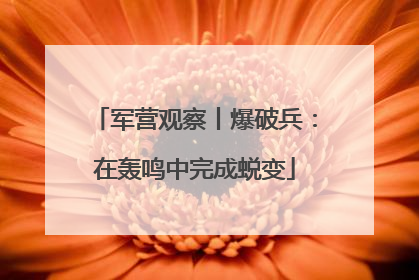 军营观察丨爆破兵：在轰鸣中完成蜕变