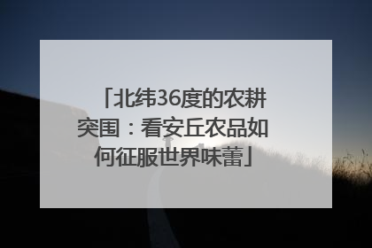 北纬36度的农耕突围：看安丘农品如何征服世界味蕾