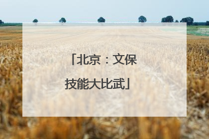 北京：文保技能大比武
