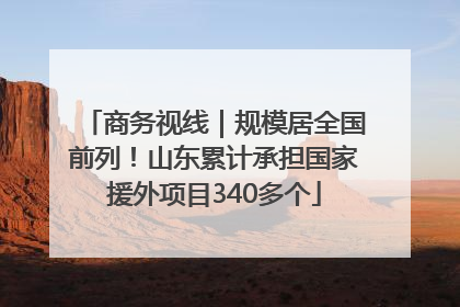 商务视线｜规模居全国前列！山东累计承担国家援外项目340多个