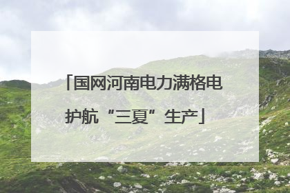 国网河南电力满格电护航“三夏”生产