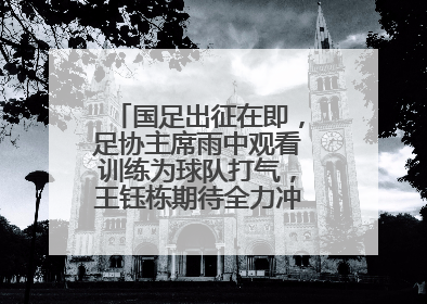 国足出征在即，足协主席雨中观看训练为球队打气，王钰栋期待全力冲击印尼队