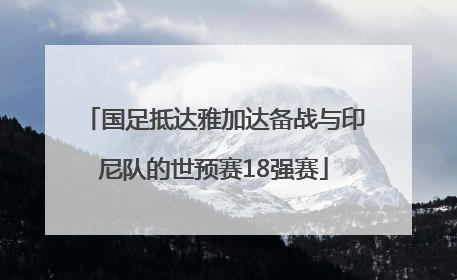 国足抵达雅加达备战与印尼队的世预赛18强赛