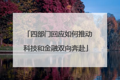 四部门回应如何推动科技和金融双向奔赴