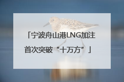 宁波舟山港LNG加注首次突破“十万方”