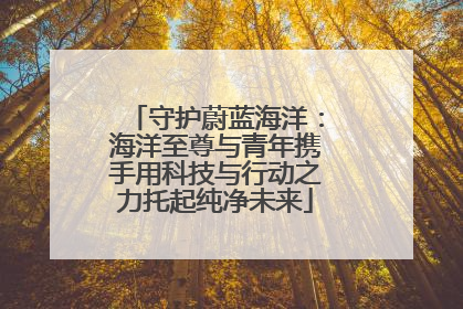 守护蔚蓝海洋：海洋至尊与青年携手用科技与行动之力托起纯净未来