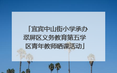 宜宾中山街小学承办翠屏区义务教育第五学区青年教师晒课活动