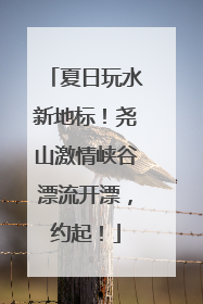 夏日玩水新地标！尧山激情峡谷漂流开漂，约起！