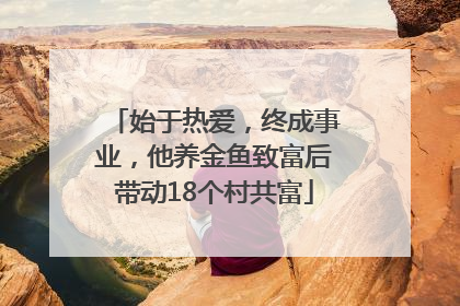 始于热爱，终成事业，他养金鱼致富后带动18个村共富