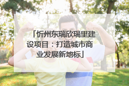 忻州东瑞欣瑞里建设项目：打造城市商业发展新地标